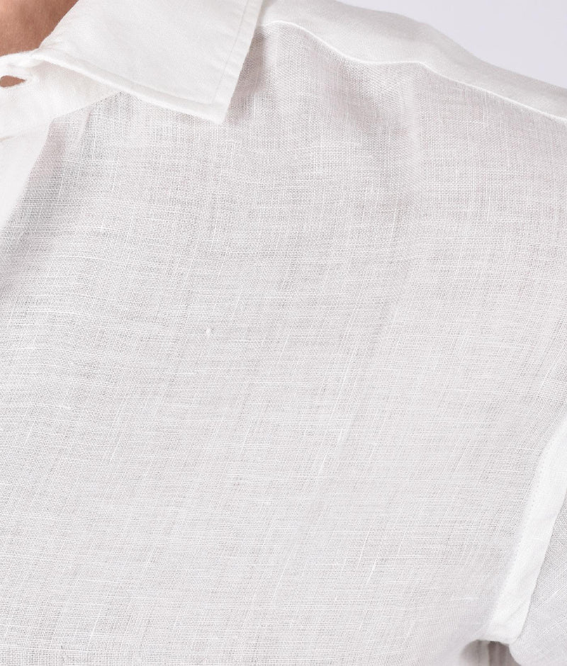 Camicia Mc2 Saint Barth bianca pamplona lino PAMPLONA01 MC2 SAINT BARTH