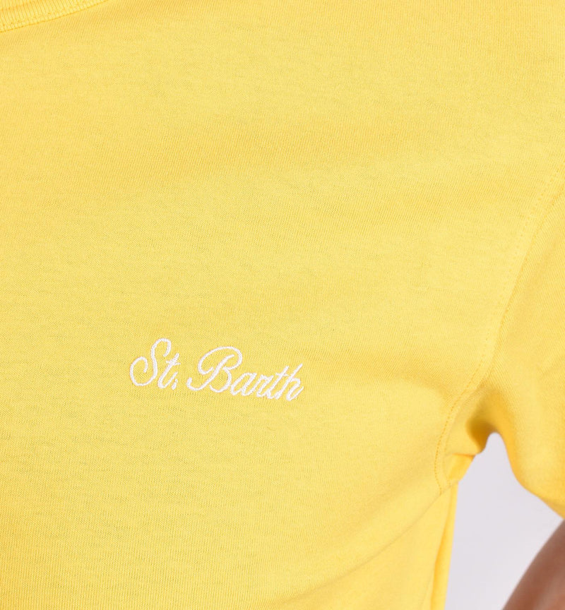 T-shirt Mc2 Saint Barth Dover arancio logo 