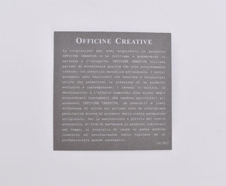 Mocassini Officine Creative fatte a mano neri pelle Balance BALANCE1000 OFFICINE CREATIVE