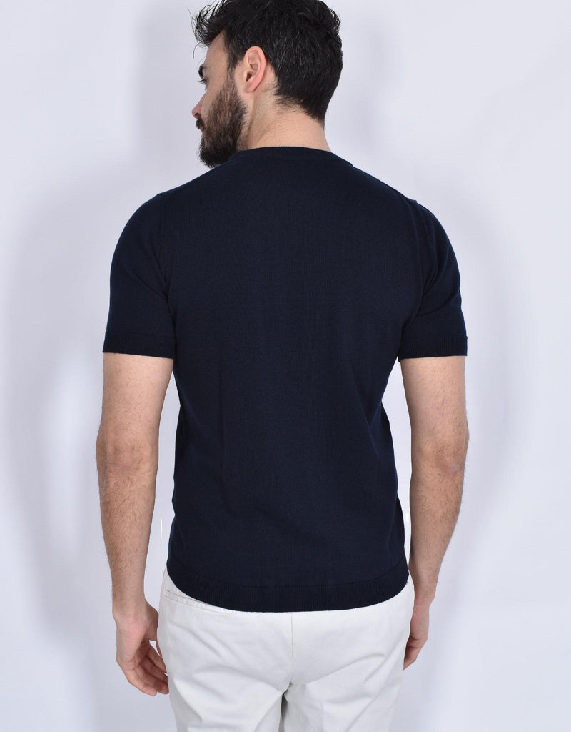 Maglia Rakki T-Crown blu cotone makò 2 McQueen 