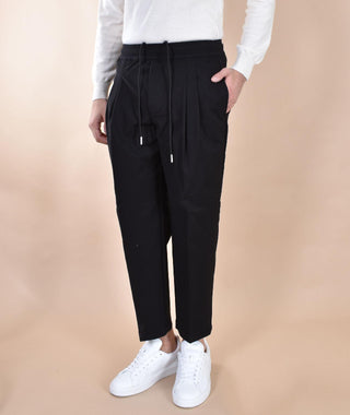 Pantalone Yes London pantalaccio fresco lana nero XP333002 YES LONDON