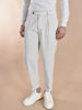 Pantalone Berwich velluto coste larghe bianco latte chiaia-gd