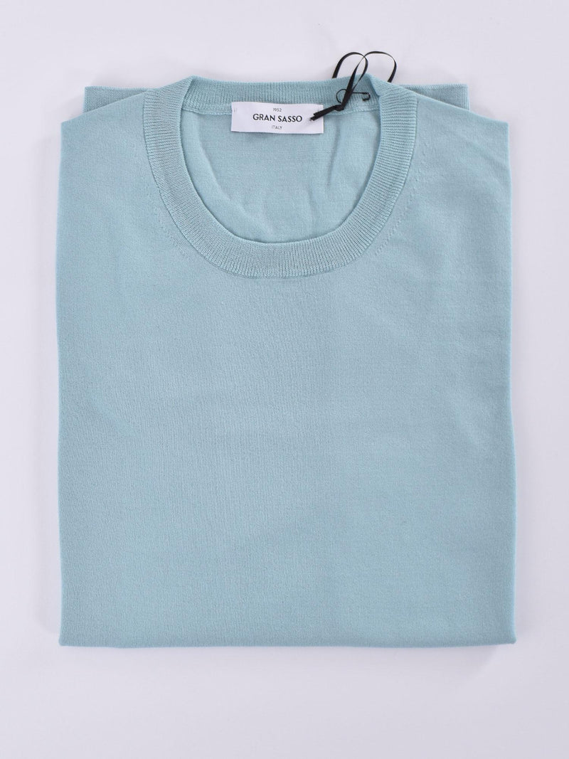 Maglia Gran Sasso fresh cotton verde acqua 