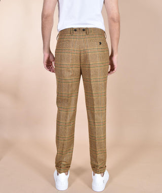Pantalone Berwich barber principe galles ocra AM172501 BERWICH