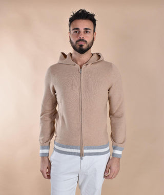 MAglia felpa Gran Sasso cashmere lana beige 57180 19648126 GRAN SASSO