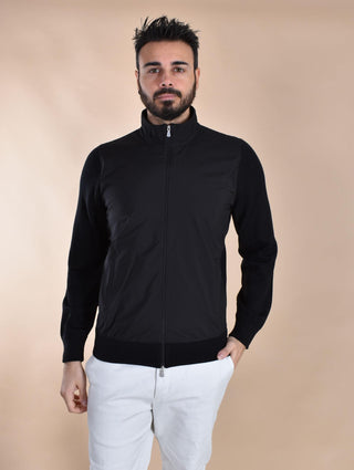 Maglia Gran Sasso zip Athleisure nero 57127 14815099 GRAN SASSO