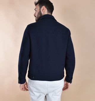 Giubbotto Circolo 1901 blu collo camicia pocket wools CN5092103 CIRCOLO 1901