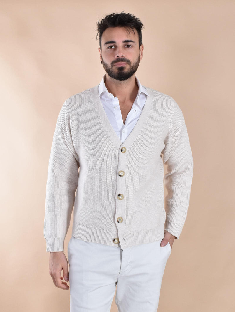 Cardigan Officina 36 bianco burro AR4001 OFFICINA 36