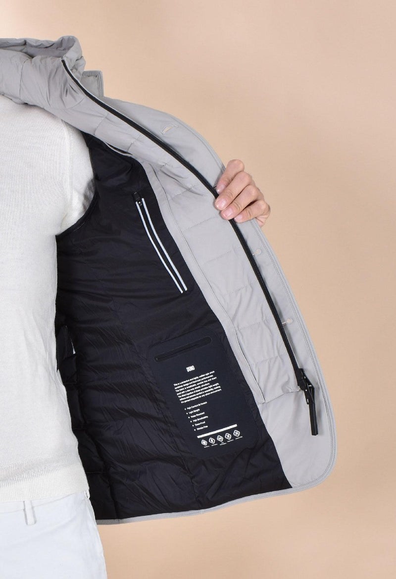 Giubbotto Duno Master Licosa tortora cappuccio MASTER H023 DUNO