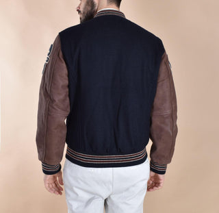 Giubbotto college Schott maniche pelle Teddy LCTEDDYBD201 Schott