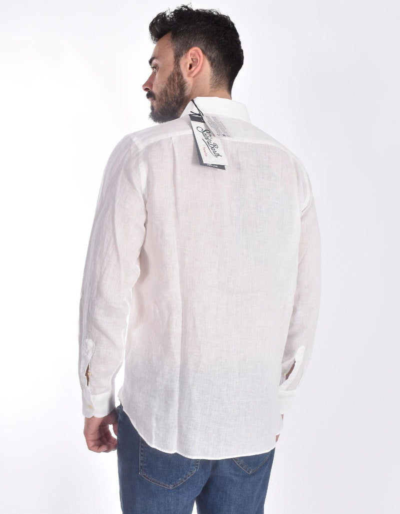 Camicia Mc2 Saint Barth lino bianco 