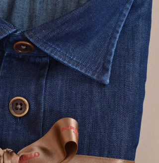 Camicia Borriello cucita a mano jeans Passion blu scuro 210633 BORRIELLO
