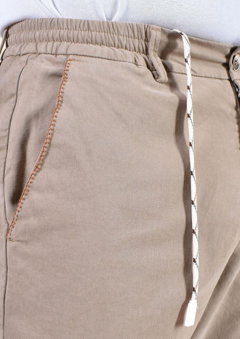 Pantalone BOB beige Run127 coulisse RUN12701 BOB