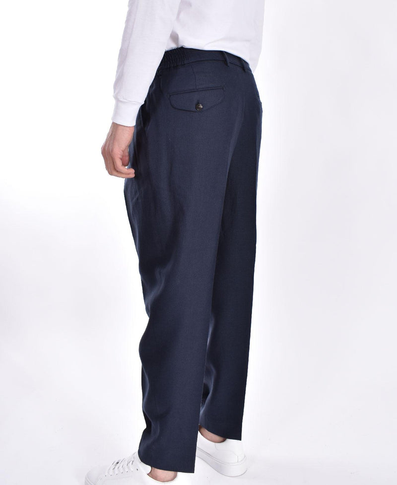 Pantalone Be Able Sammy lino blu 