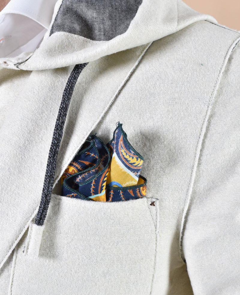 Giacca BoB panno bianco panna Lewis cappuccio LEWIS15002 BOB