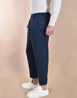 Pantalone Berwich chiaia blu cotone drill P211339 BERWICH