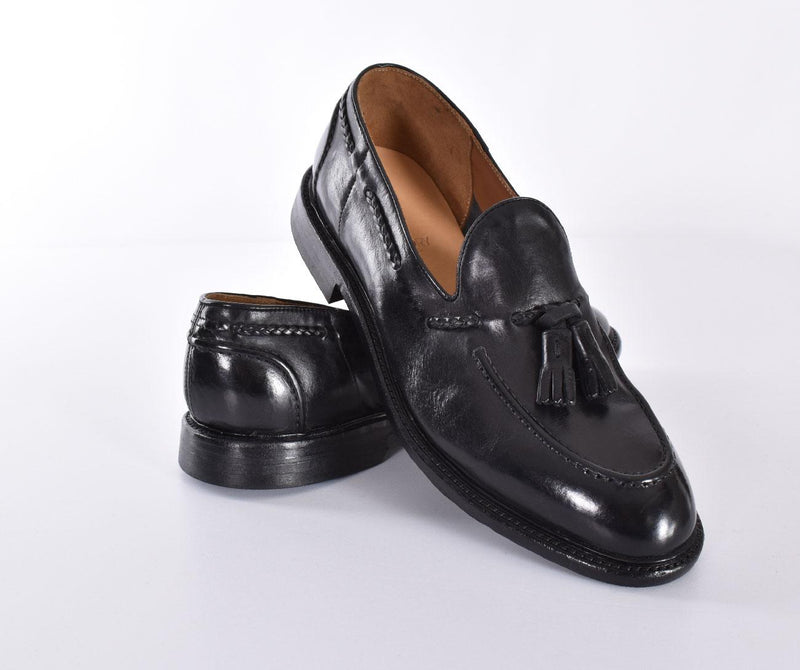 Mocassini Green George nere nappine 