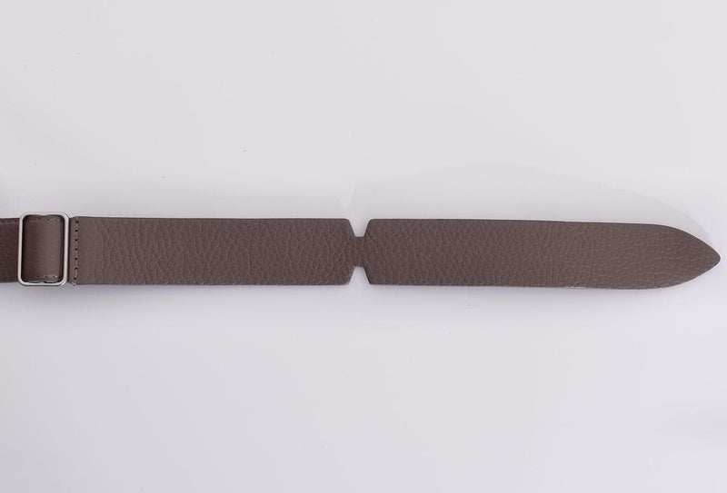 Cintura Orciani nobuckle micron fango 