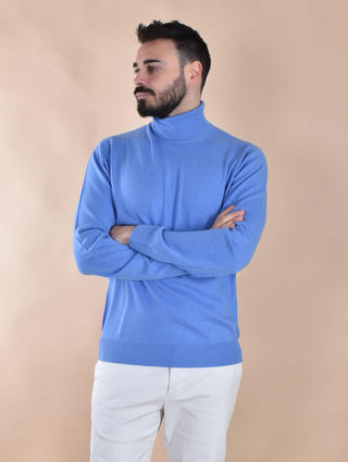 Maglia Della Ciana dolcevita cashmere lana oceano 1802003 Della Ciana