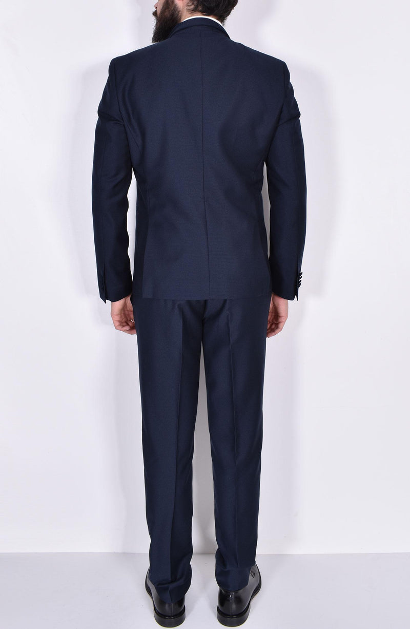 Abito Marcel Morel smoking gilet doppiopetto blu 