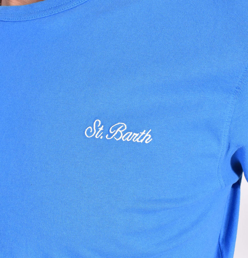 T-shirt Mc2 Saint Barth Dover blu royal logo 