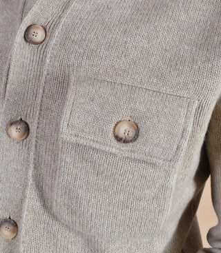 Cardigan camicia Gran Sasso super geelong beige 13109 25079010 GRAN SASSO
