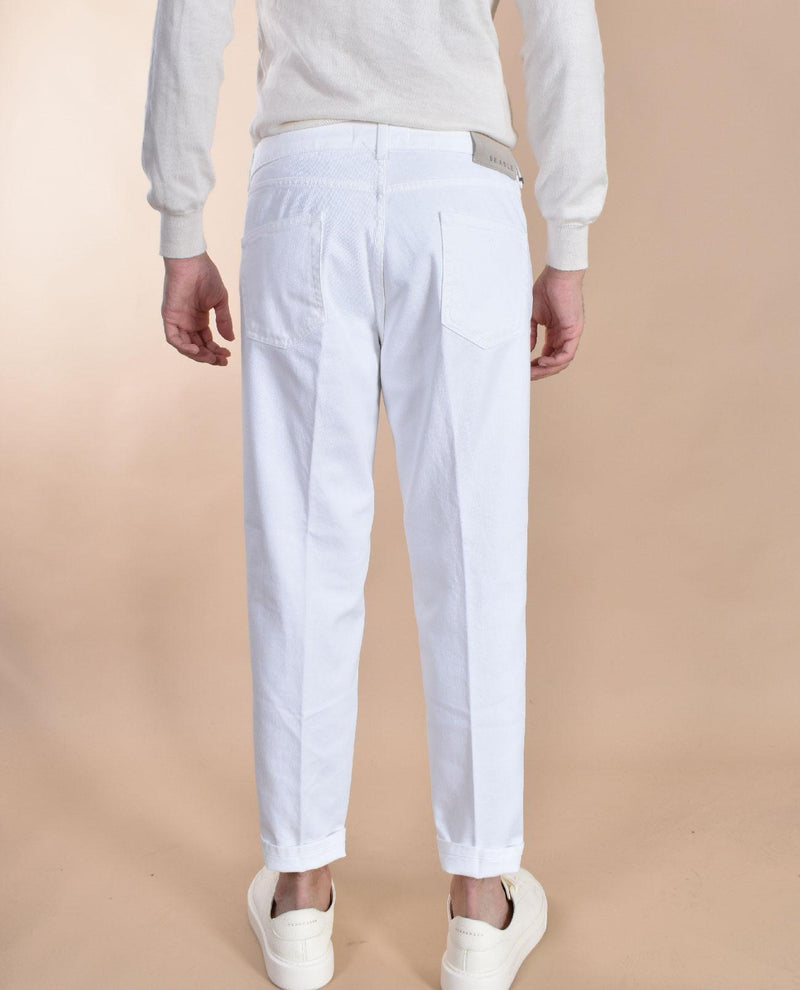 Jeans Be Able Leonardo shorter bianco Bull LEO BULL01 BE ABLE