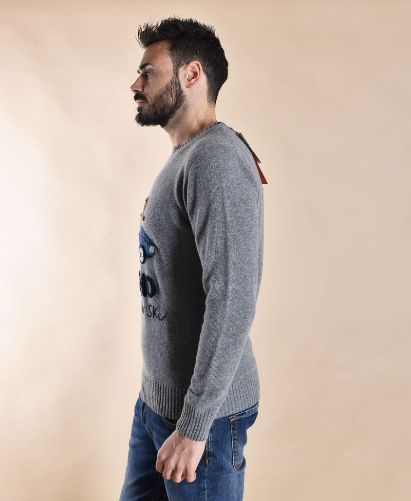 Maglia BoB Scott grigio ricami automobile SCOTT530 BOB