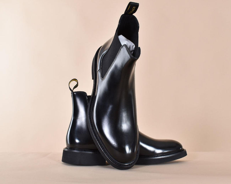 Scarpe Doucal's Beatles nere pelle opaca DU1343GENOUF007NN00 DOUCAL'S