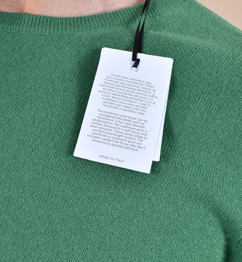 Maglia Gran Sasso cashmere lana verde 55159 19699450 GRAN SASSO