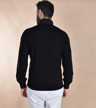 Maglia Gran Sasso zip Athleisure nero 57127 14815099 GRAN SASSO