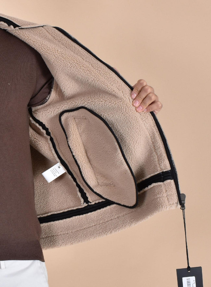 Giubbotto Officina 36 montone eco shearling nero 768801 OFFICINA 36