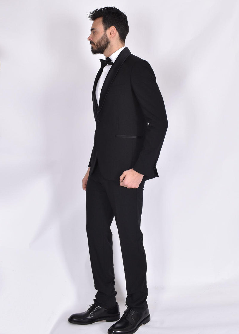 Abito Simbols smoking sciallato nero A10900L90 SIMBOLS