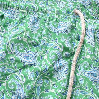 Costume Mc2 SAint Barth verde paisley flower damascato 0471257 MC2 SAINT BARTH