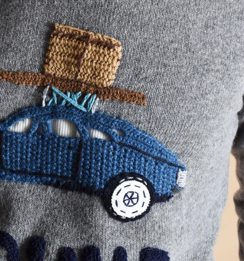 Maglia BoB Scott grigio ricami automobile SCOTT530 BOB