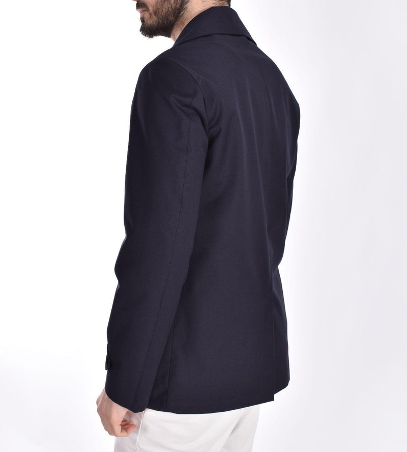 Cappotto doppiopetto Outfit Italy blu 