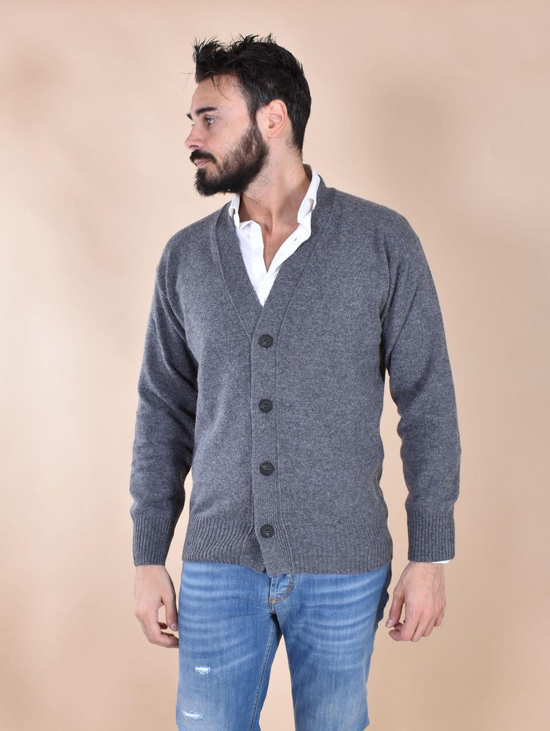 Cardigan Gran Sasso Super Geelong grigio 23188 25051093 GRAN SASSO