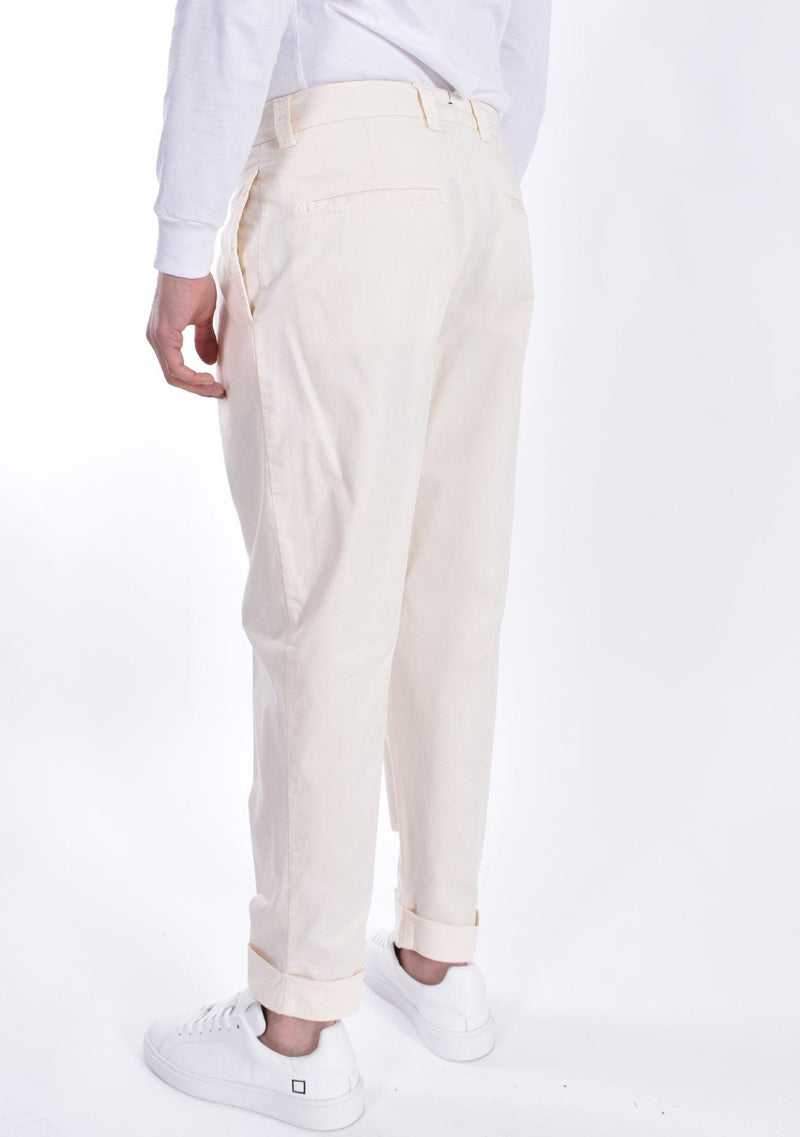 Pantalone Berwich cotone stretch ecru 