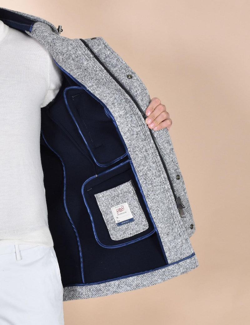 Cappotto BoB Luis cappuccio grigio argento LUIS1701 BOB