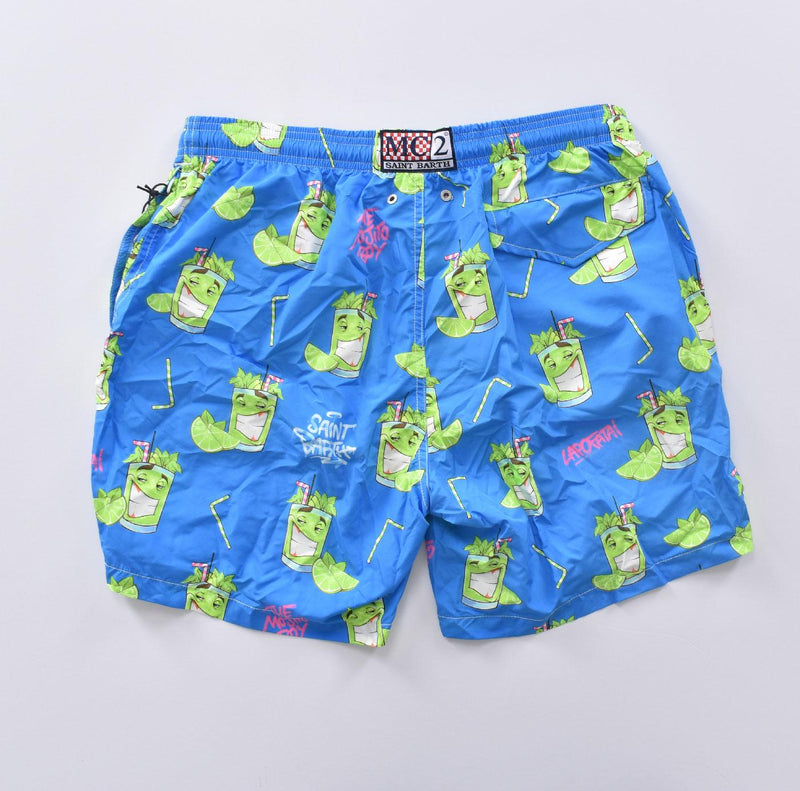 Costume bagno Mc2 Saint Barth Crypto mojito blu 0299017 MC2 SAINT BARTH