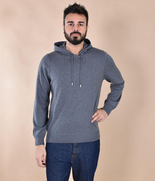 Maglia Cappuccio Gran Sasso Athleisure grigio 57122 14801089 GRAN SASSO