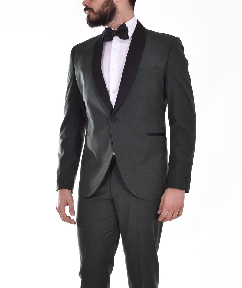 Abito Marcel Morel smoking verde sciallato AB029525 Marcel Morel