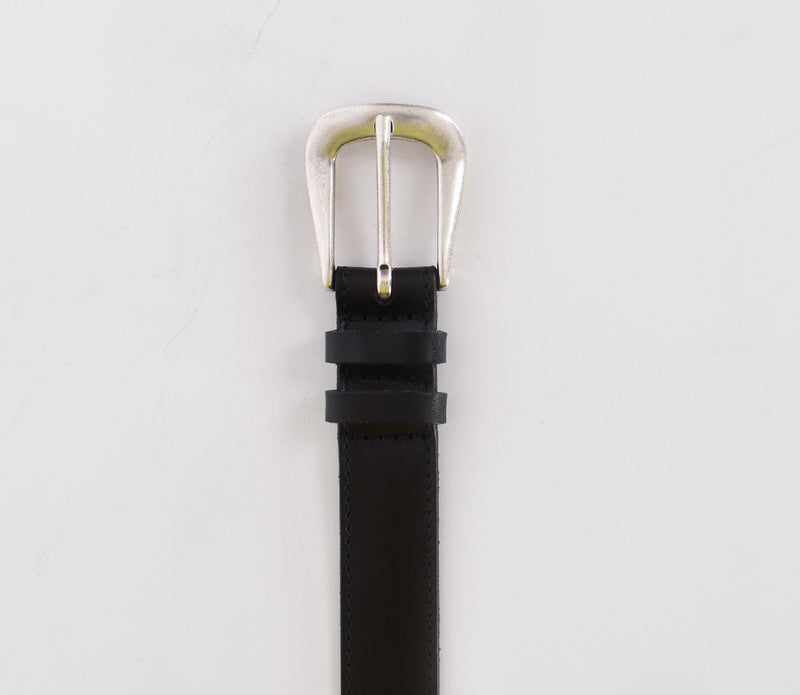 Cintura Orciani sottile pelle bull soft nera 