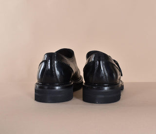 Scarpe Claudio Marini fibbia pelle nero 835001 CLAUDIO MARINI