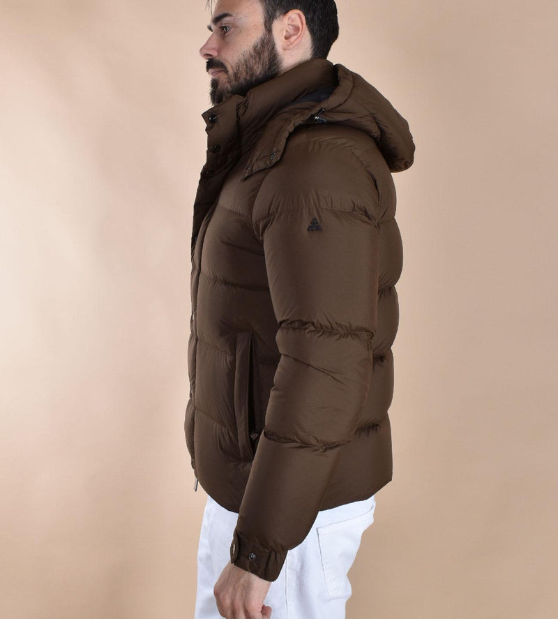 Giubbotto Piumino Hèskimo marrone piuma anatra 44002501 HèSKIMO