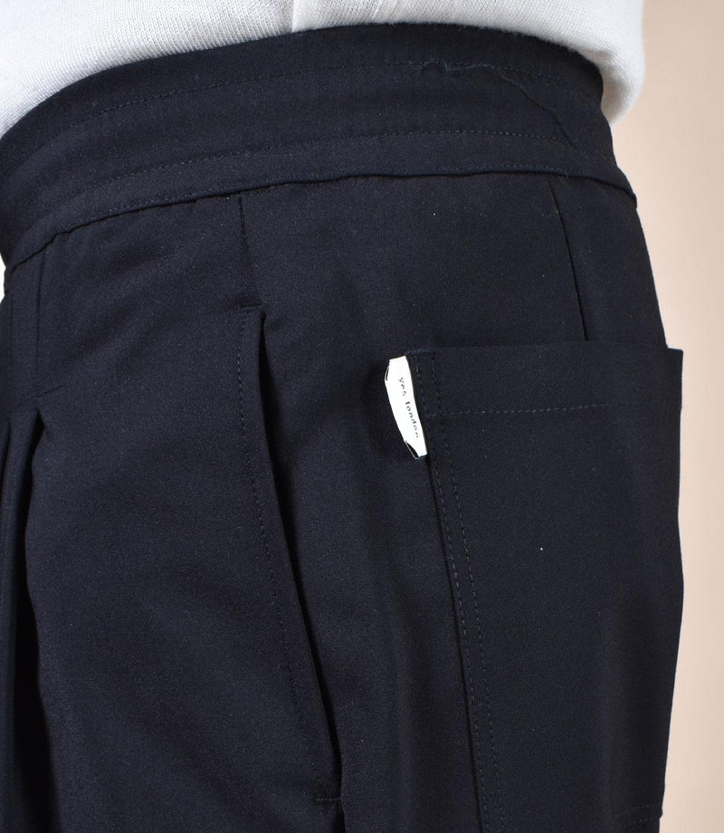 Pantalone Yes London pantalaccio fresco lana nero XP333002 YES LONDON