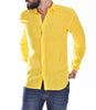 Camicia Mc2 Saint Barth lino giallo