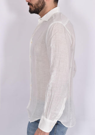 Camicia Mc2 Saint Barth bianca pamplona lino PAMPLONA01 MC2 SAINT BARTH