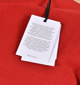 Maglia Gran Sasso extrafine merinos rosso girocollo sottile 57167 14499241 GRAN SASSO