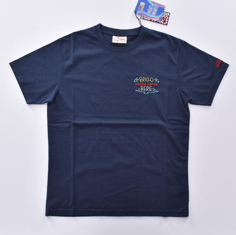 T shirt Mc2 Saint Barth brillo senza bere blu 0520761 MC2 SAINT BARTH